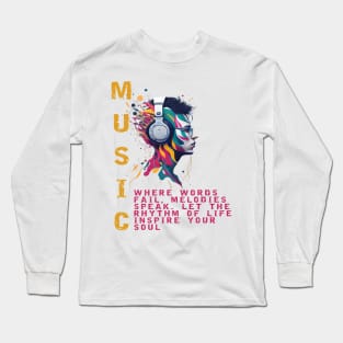 Listening Music Long Sleeve T-Shirt